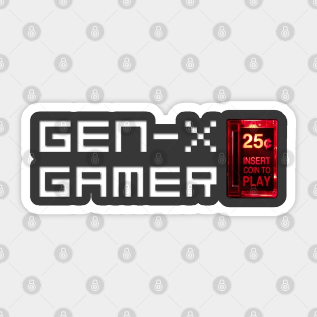 Gen X Gamer White Ver. Sticker by chilangopride